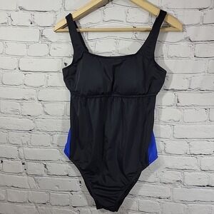 Prego Maternity Swimsuit Black One Piece Size Small Adjustable Straps